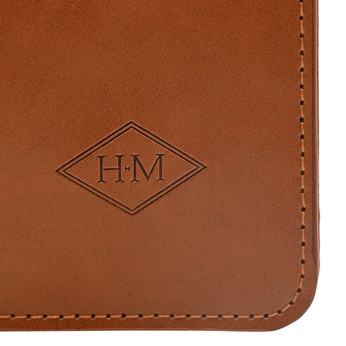Harvey Makin glasses case with carabiner clip - Tan