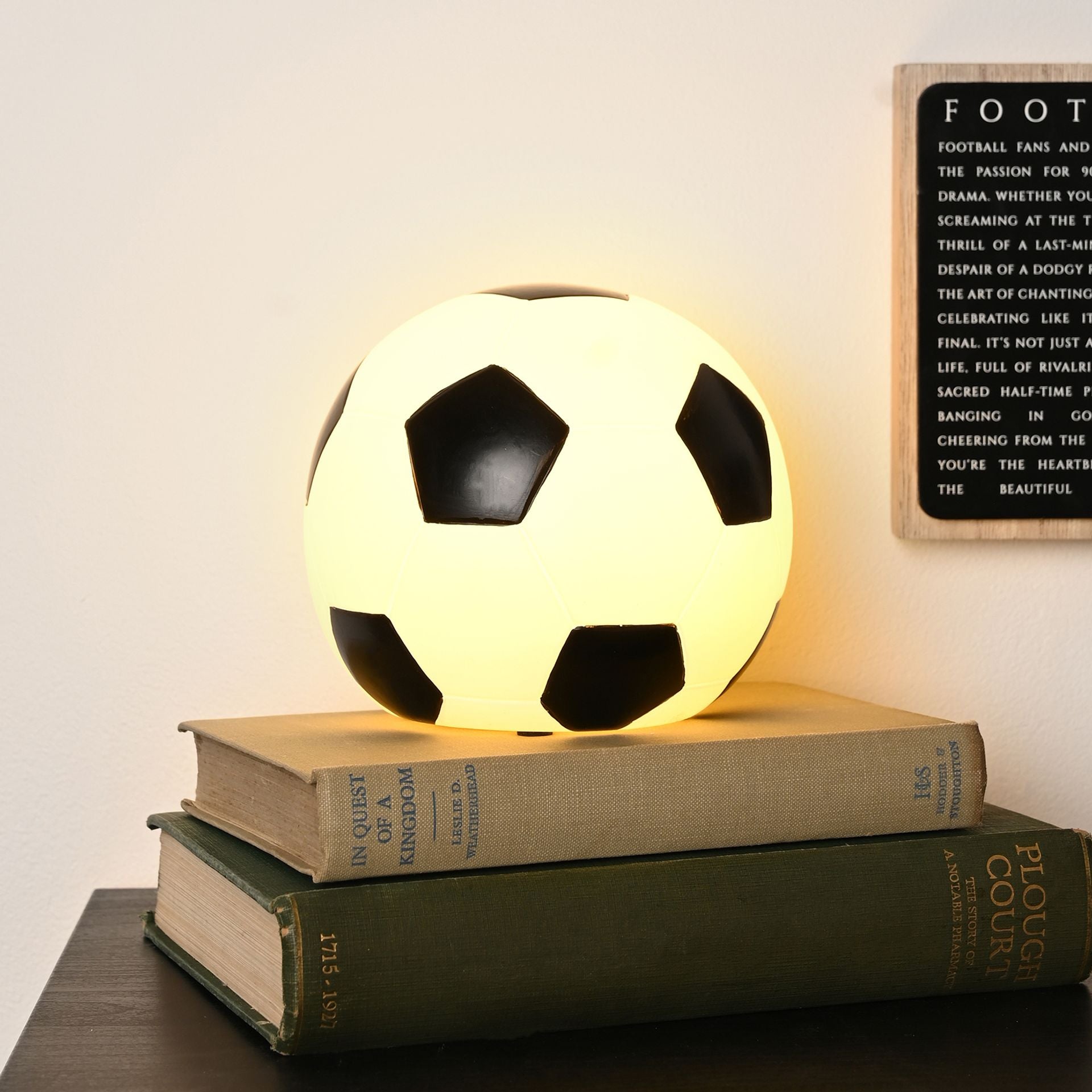 Hobbies Football Shaped USB Table Lamp