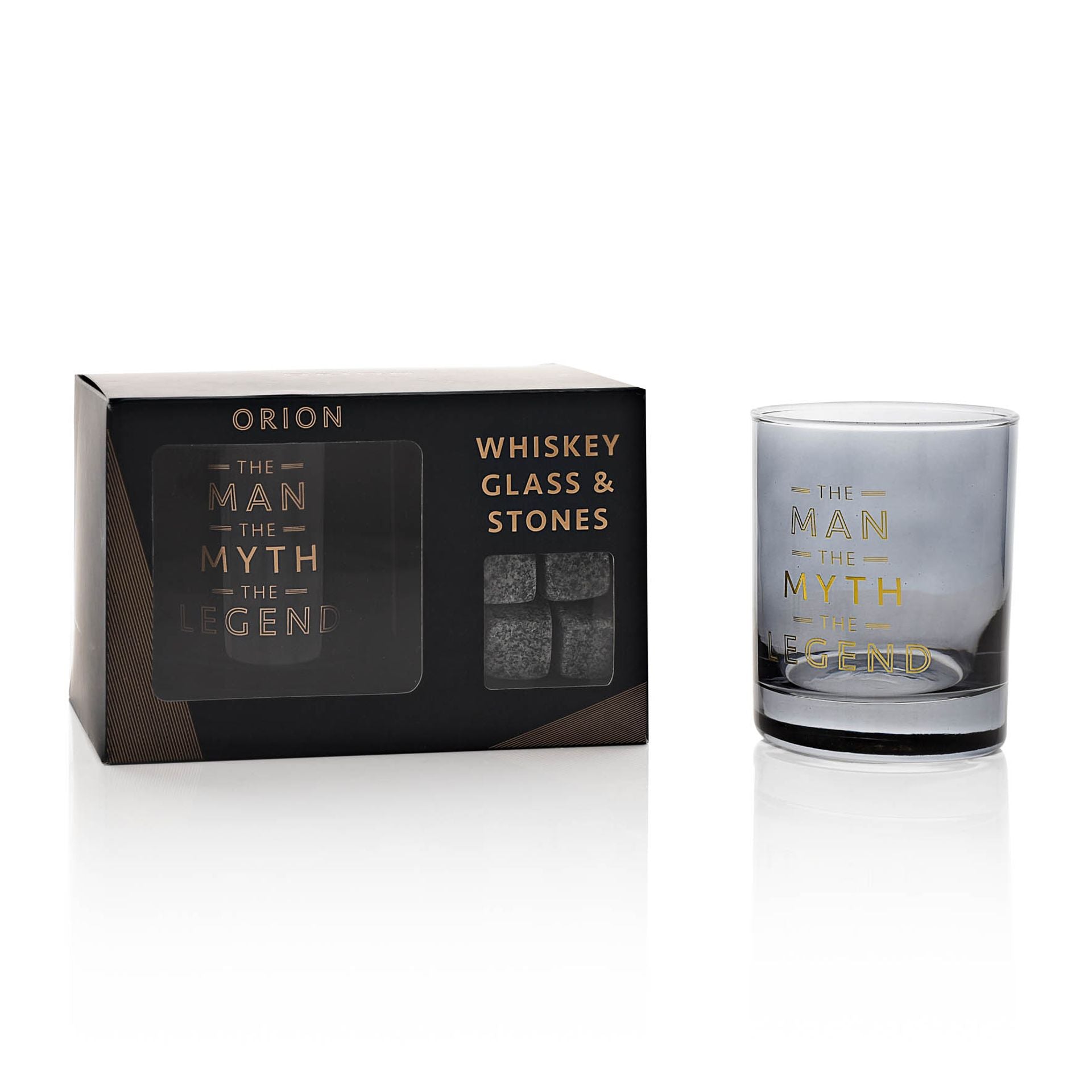 Hotchpotch Orion Whiskey Glass & Stones - The Man, The Myth, The Legend