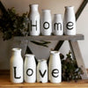 Love/ Home Bottle Vases