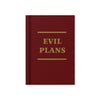Fabric Hardback Notebook - Evil Plans