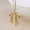 POM Colette Gold-Tone polished bow necklace