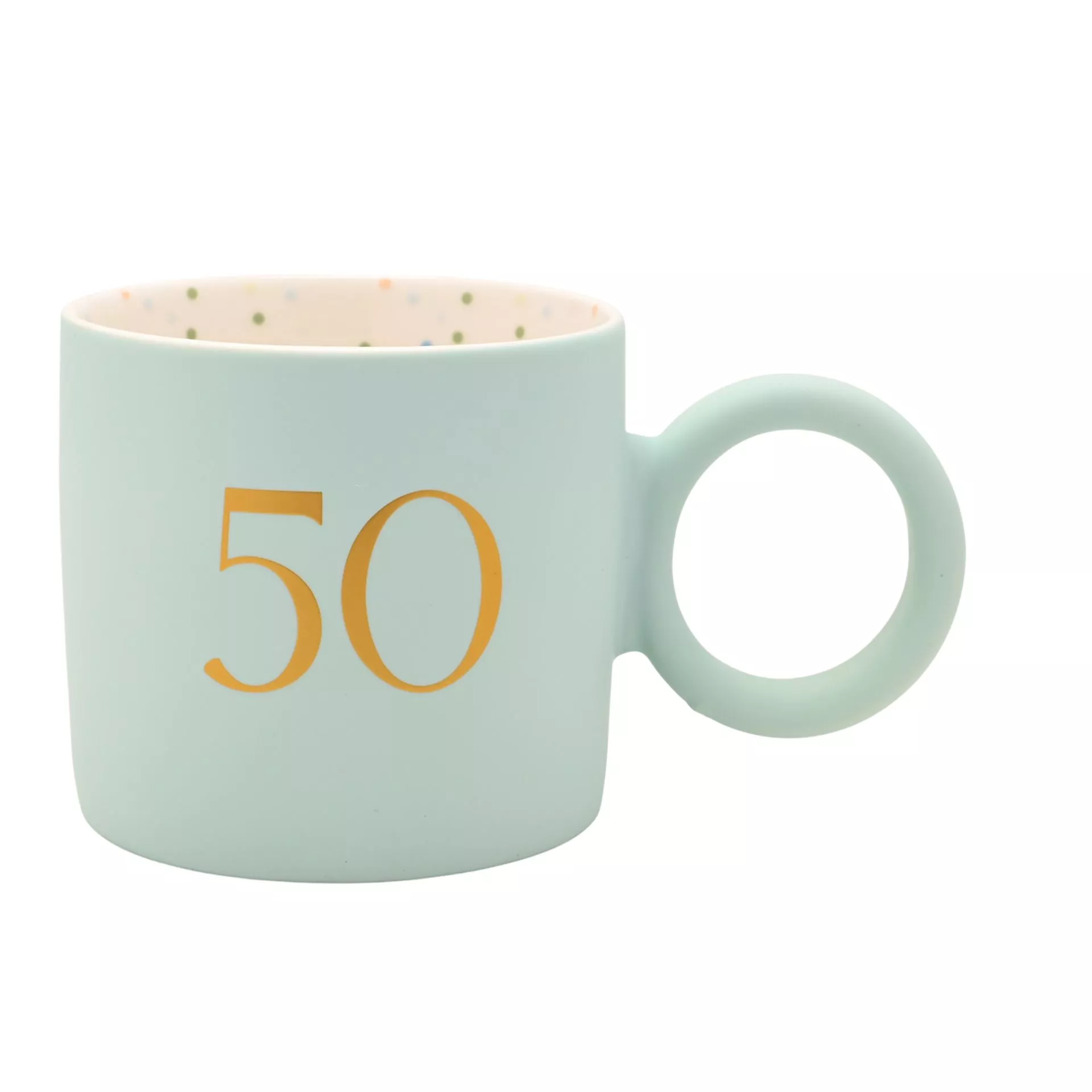 50 Blue Confetti Mug