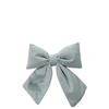 Duck Egg Velvet Bow with Clip
