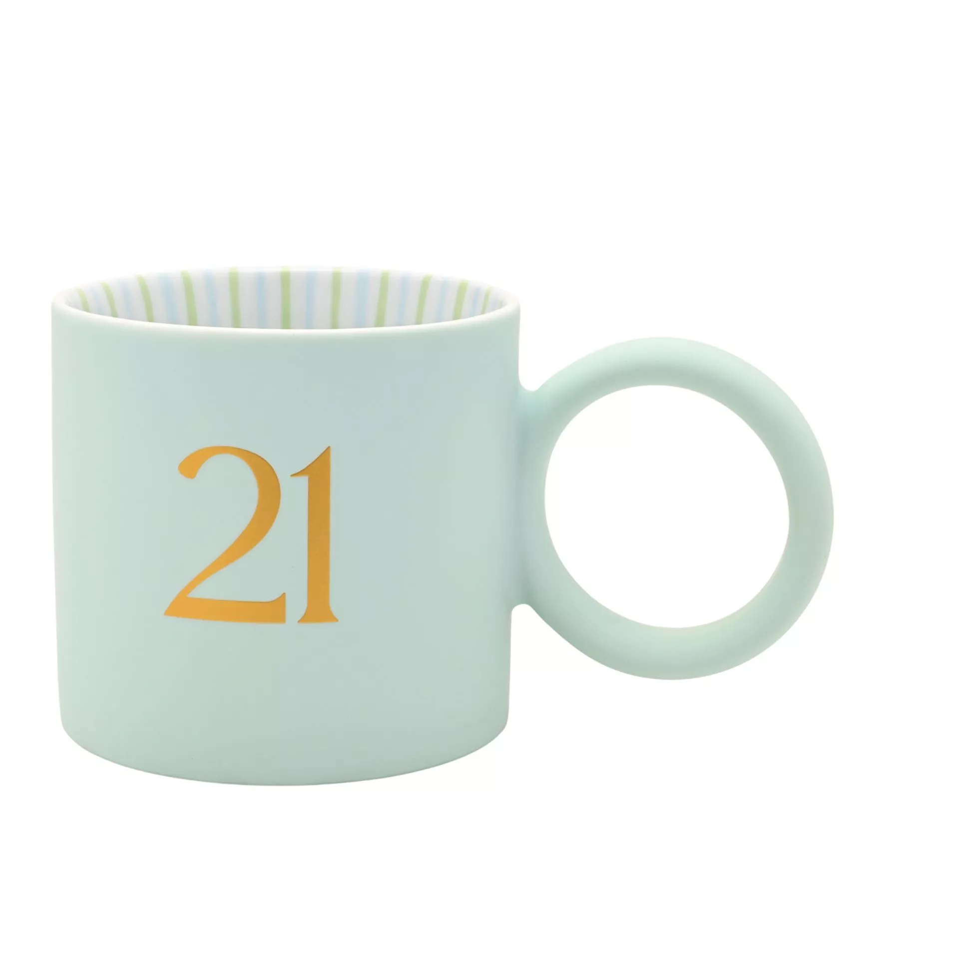 21 Blue Confetti Mug