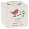 Tealight Holder - Robins Appear..