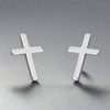 Sterling Silver Cross Stud Earrings