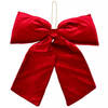 Hanging Red Velvet Bow 49cm