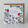 Belly Button Special Couple Robins Christmas Card