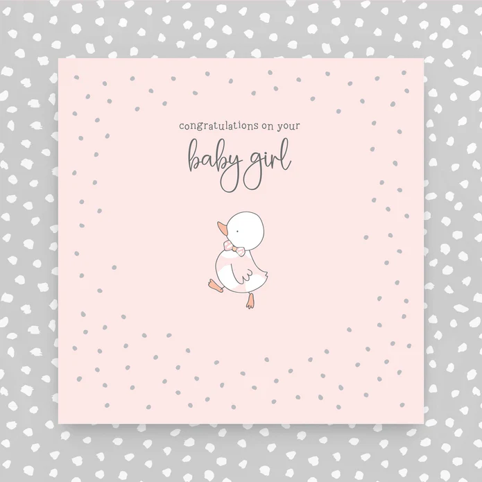 Congratulations On Your Baby Girl Card