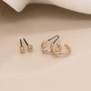 POM Faux Gold Plated Crystal Stud & Sleeper Hoop Duo