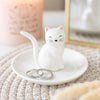 White Cat Trinket Dish
