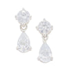 Sterling Silver CZ Drop Earrings