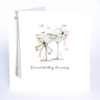Ribbons & Roses Diamond Wedding Anniversary Card