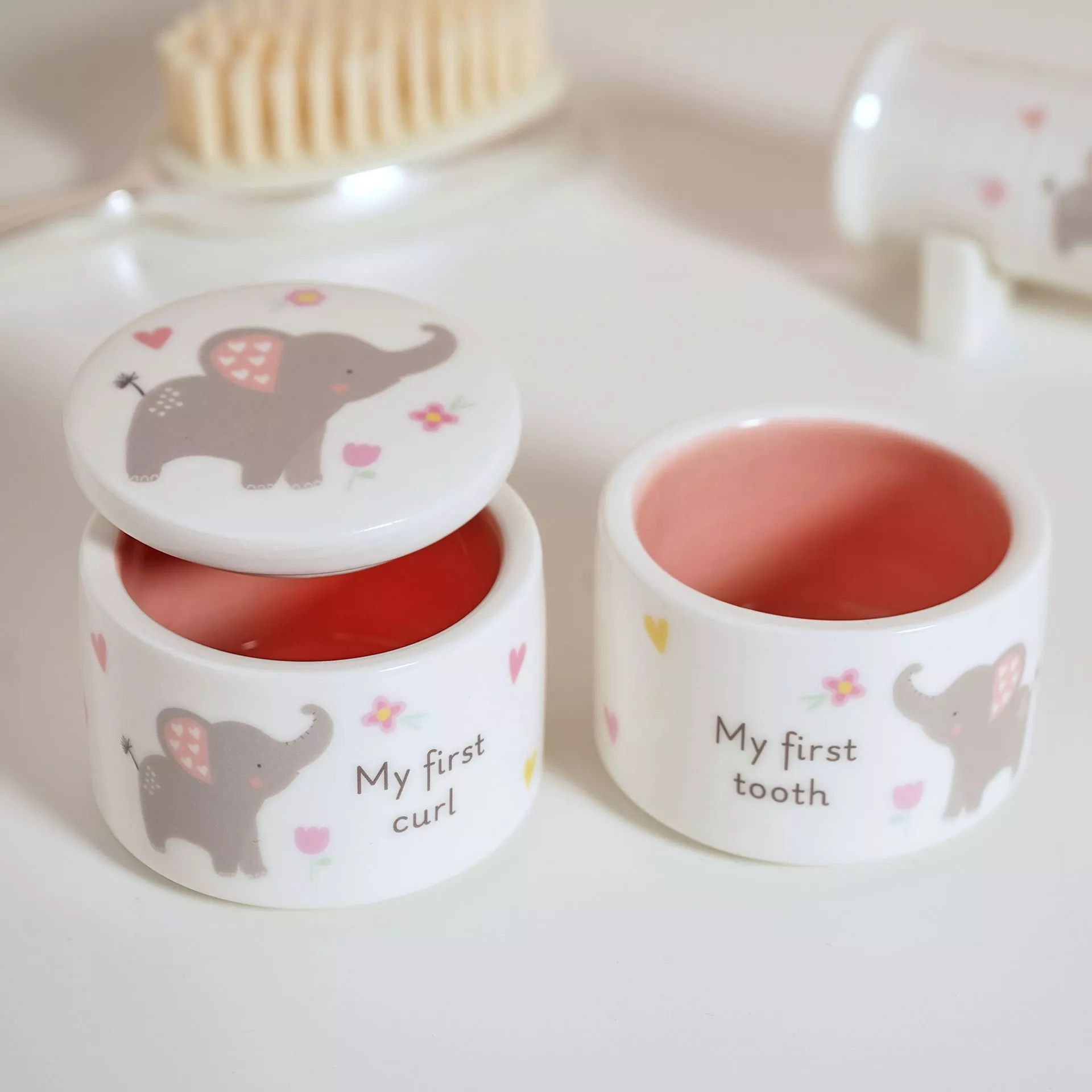 Celebrations Hello Baby Tooth & Curl Set - Girl