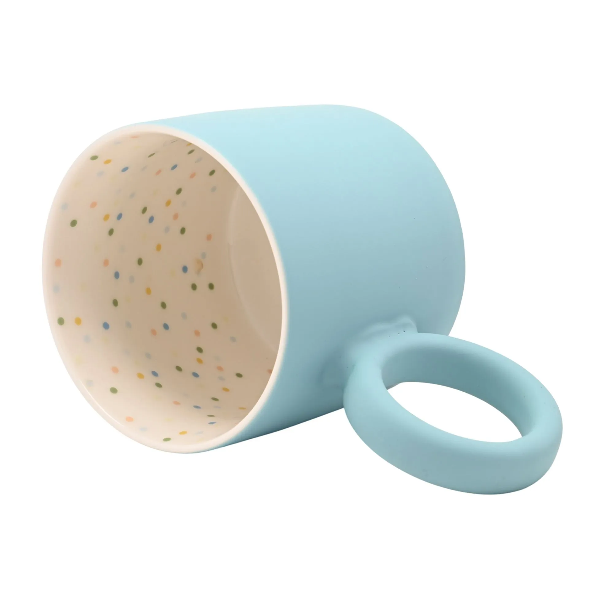 18 Blue Confetti Mug