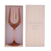 Confetti 21th Birthday Wine Glass