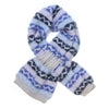 POM Blue Mix Chevron Pull Through Scarf
