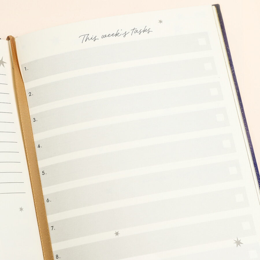 Lisa Angel Navy Celestial Goals & Aspirations Journal