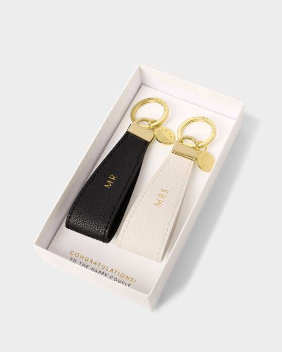 Katie Loxton Boxed Mr & Mrs Keyrings