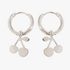 Miramira Cherry Stainless Steel Huggie Earrings