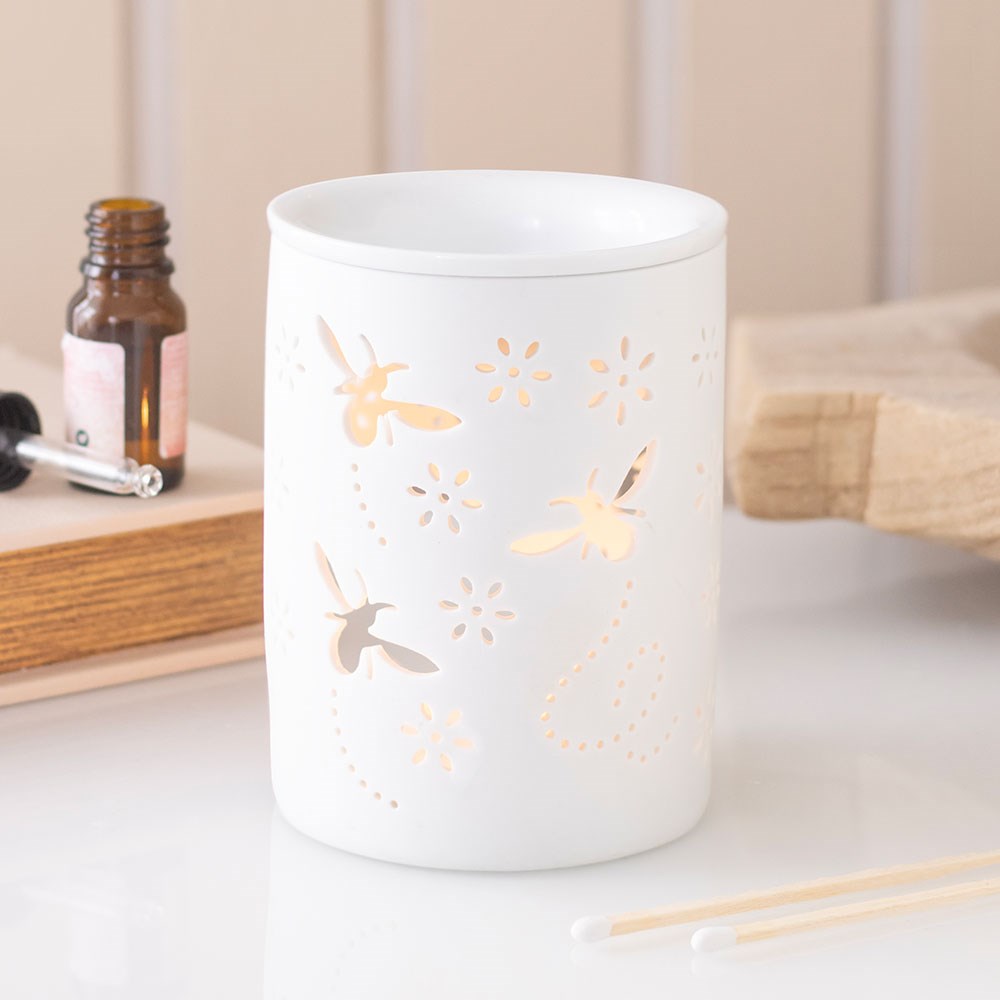 Bee & Flower Cut-Out Wax Burner