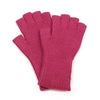 POM Rose Pink Ribbed Fingerless Gloves