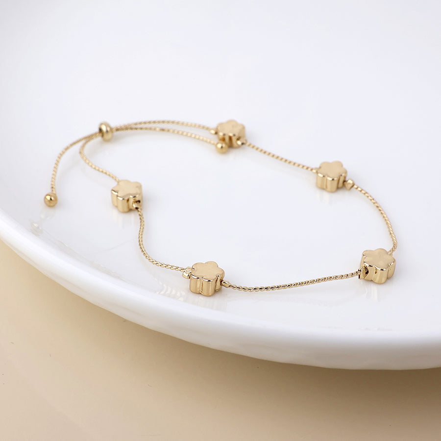 POM Golden Flower Station Bracelet - More Than Just a Gift | Narborough Hall