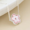 POM Silver Plated Pink Pearl Flower Necklace - More Than Just a Gift | Narborough Hall