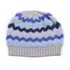 POM Blue Mix Chevron Beanie Hat