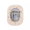 Love Story Ceramic Photo Frame 4" x 6" Oval Floral