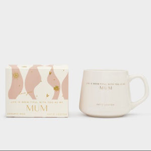 Katie Loxton Porcelain Mug - Life is Brew-tiful Mum - More Than Just a Gift | Narborough Hall