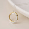 POM Sterling Silver & Gold Plated Entwined Hoop Necklace - More Than Just a Gift | Narborough Hall