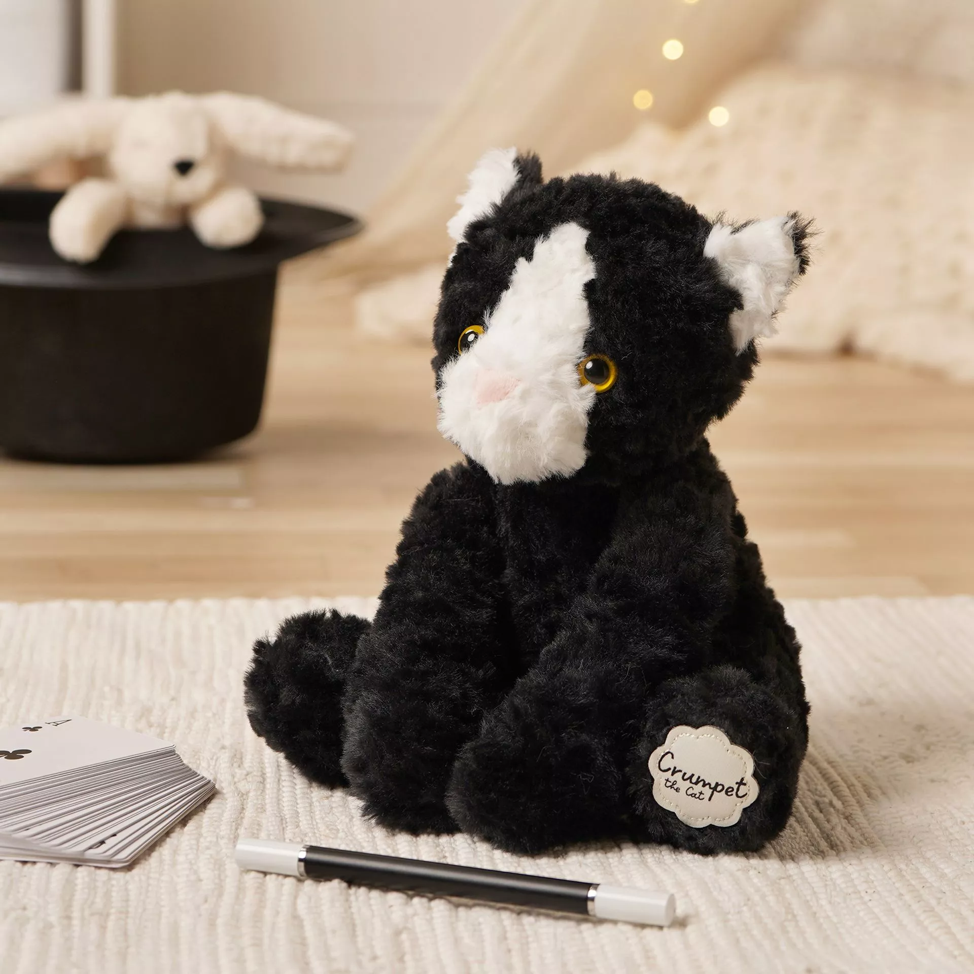 Softies Crumpet the Plush Black & White Cat