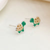 POM Sterling Silver Enamel Turtle Stud Earrings