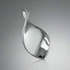 Sterling Silver Twist Leaf Necklace