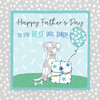 Dog Dad Father's Day On Cloud Nine Card