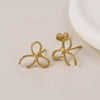 POM Sterling Silver Gold Plated Bow Earrings - More Than Just a Gift | Narborough Hall