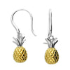 Iris & Miel Sterling Silver & Gold Plated Pineapple Earrings