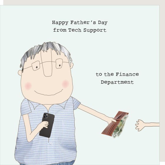 Rosie Made a Thing Tech Support Father's Day Card