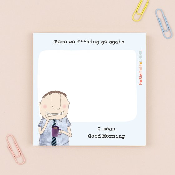 Rosie Made A Thing Here We Go Boy Sticky Jots - More Than Just a Gift | Narborough Hall