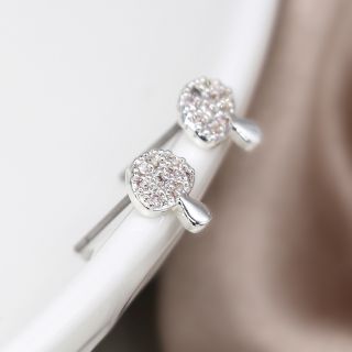 POM Silver Plated Mushroom Earrings