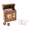 Harvey Makin Playing Cards & Dice in Wooden Box