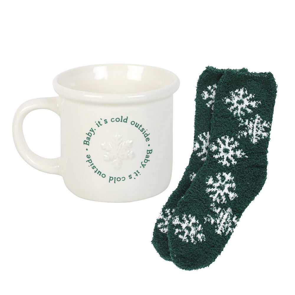 Baby It's Cold Outside Mug & Socks Set