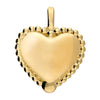 Sterling Silver Gold Plated Beaded Heart Locket