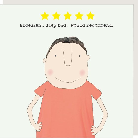 Rosie Made a Thing 5 Star Step Dad Card
