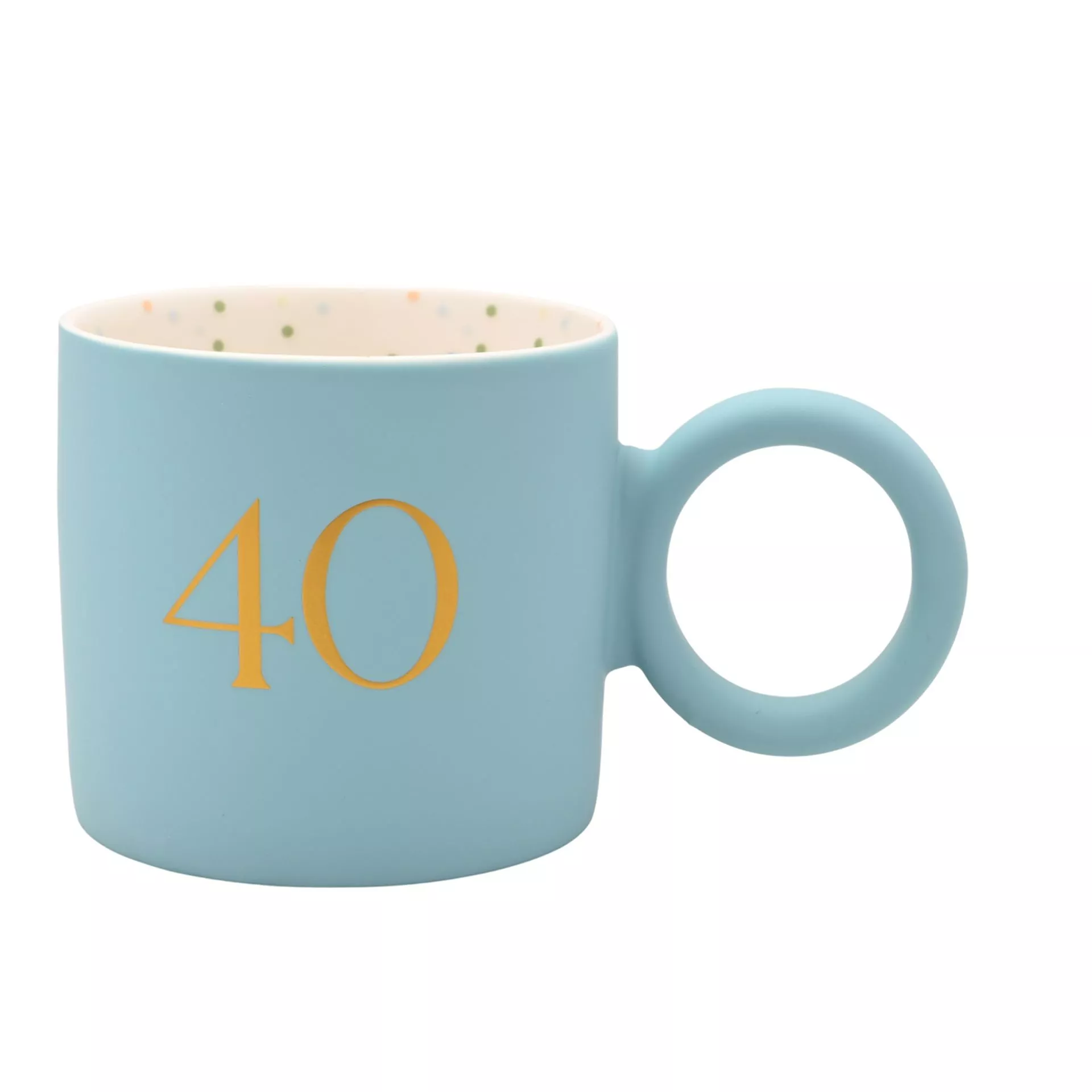 40 Blue Confetti Mug