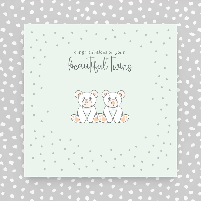 Molly Mae Twins Congratulations Card
