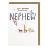 Dream Big Nephew Animals Birthday Card