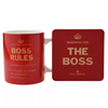 Civil Defence The Boss Mug & Coaster Set